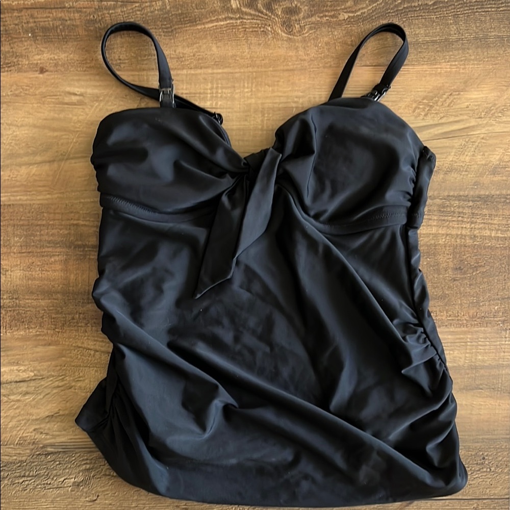 Old Navy Black Nursing & Maternity Tankini Swim Top